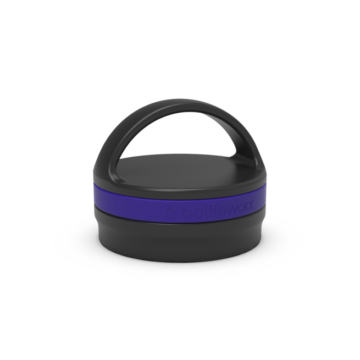 Bottleworx insulated Loop Lid with durable handle, default lid for insulated bottles, keeps drinks hot or cold, great for travel