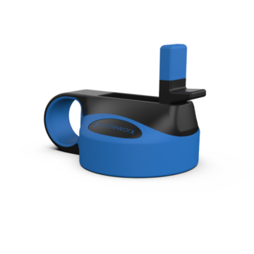 Bottleworx Blue Straw Lid