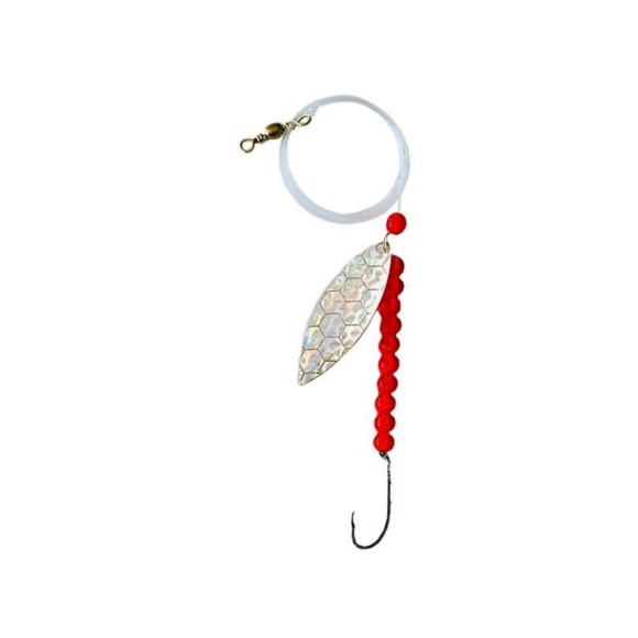 Willow Leaf Scale Spinners from Kenzaroo Pro Tackle, premium fishing lures with scale-patterned blades for bass, walleye, and pike fishing